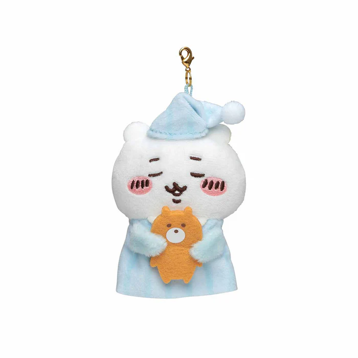 日本 Chiikawa 擺設 公仔 床連公仔匙扣套裝 Chiikawa