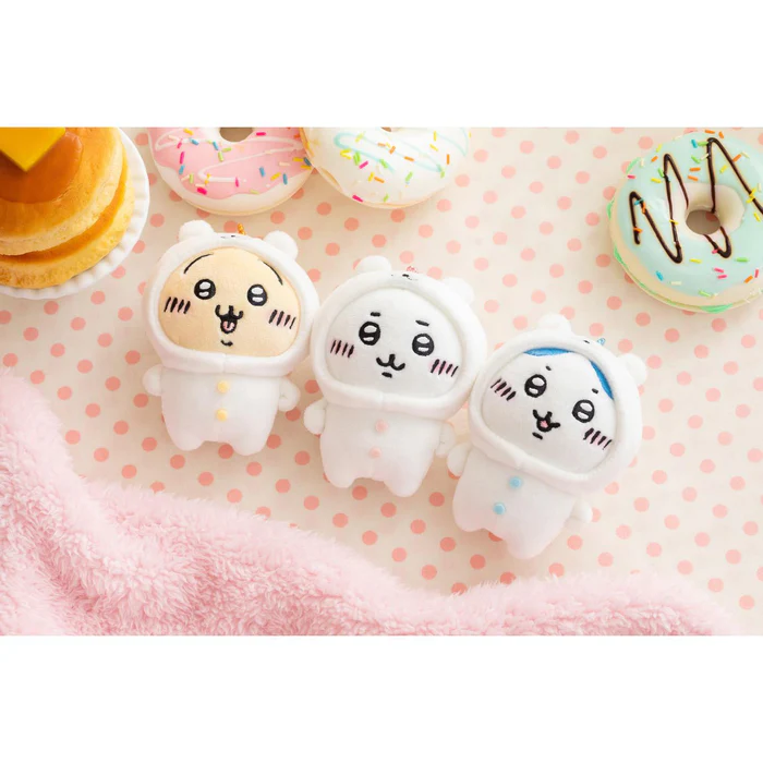 日本 Chiikawa x Joke Bear 公仔匙扣 扮白熊 扮自嘲熊