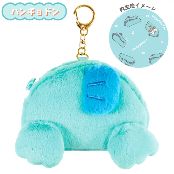 日本 sanrio hangyodon 水怪 公仔匙扣 散銀包 散子包